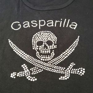 GASPARILLA BLACK COTTON SHORT SLEEVE TEE